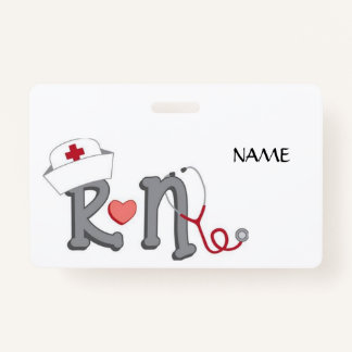 RN Name Badge ID Badge
