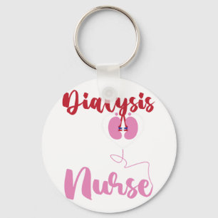 RN Nephrology Dialysis Nurse Key Ring