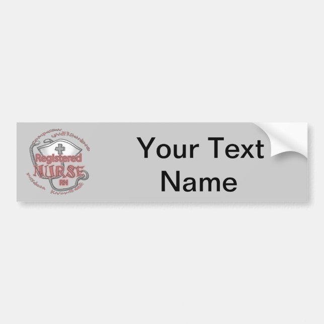 RN nurse axiom  Bumper Sticker (Front)