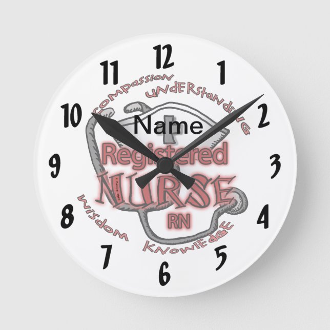 RN nurse axiom  Round Clock (Front)