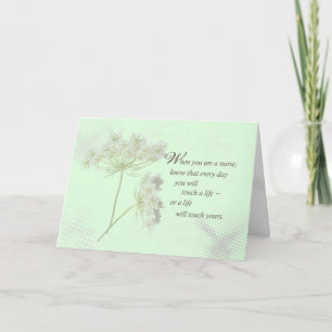 RN Nurse Congratulations Passing Test Wildflower C Card