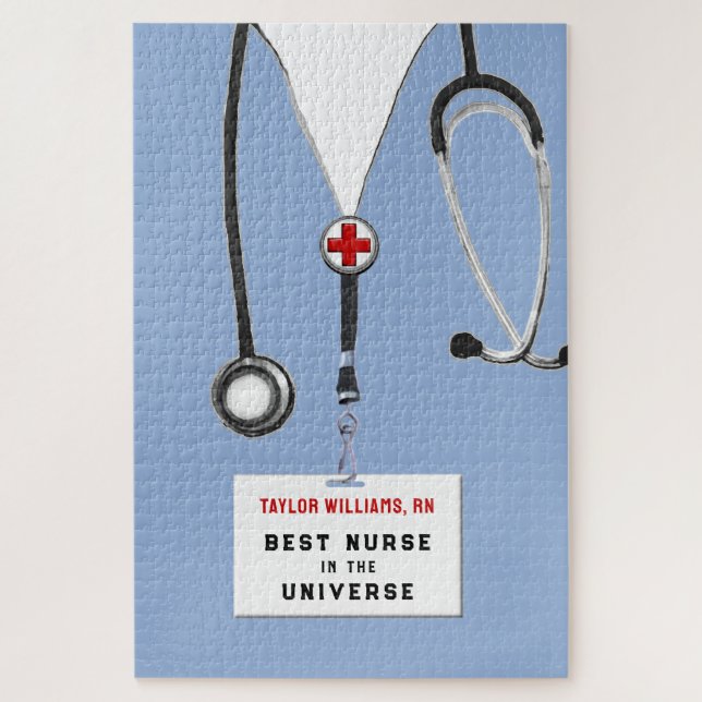 RN Nurse Gift Jigsaw Puzzle (Vertical)