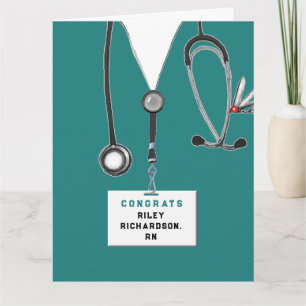 RN Nurse Graduation Card