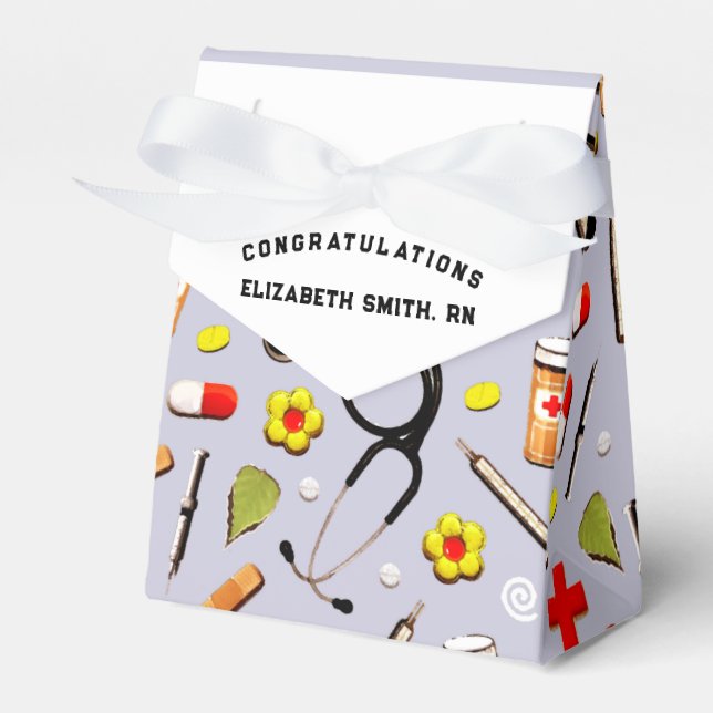 RN Nurse Graduation Favour Box (Front Side)
