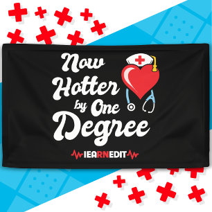 RN Nurse Graduation I Earned It Registered Nurse Banner