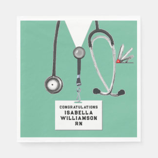 RN nurse graduation party 2021 Napkins