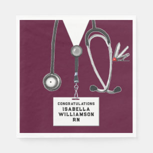RN Nurse Graduation Party  Napkin