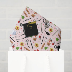 RN Nurse Graduation Tissue Paper