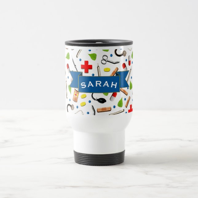 RN Nurse Graduation Travel Mug (Center)