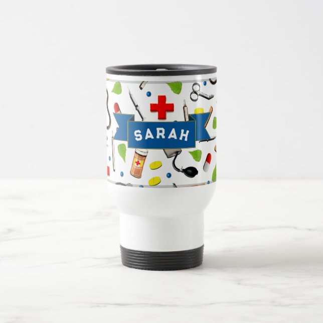 RN Nurse Graduation Travel Mug (Center)