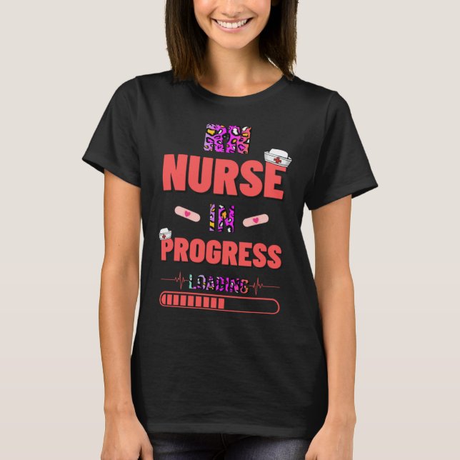 RN Nurse In Progress Nursing School Future Nurse A T-Shirt (Front)