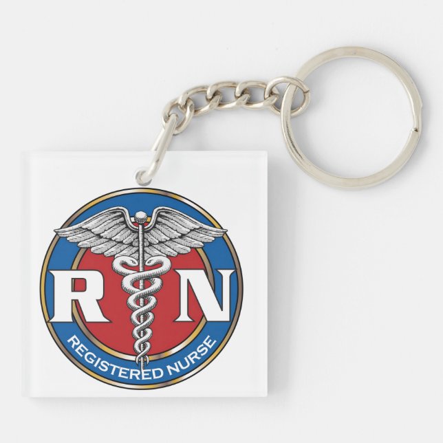 RN Nurse Key Ring (Back)