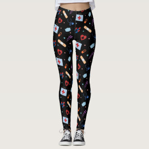 RN Nurse Nursing Student Doctor Medical Pattern Leggings