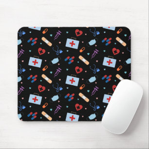 RN Nurse Nursing Student   Doctor Medical Pattern Mouse Mat