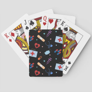 RN Nurse Nursing Student   Doctor Medical Pattern Playing Cards