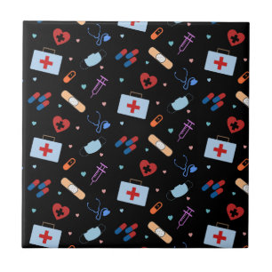 RN Nurse Nursing Student   Doctor Medical Pattern Tile