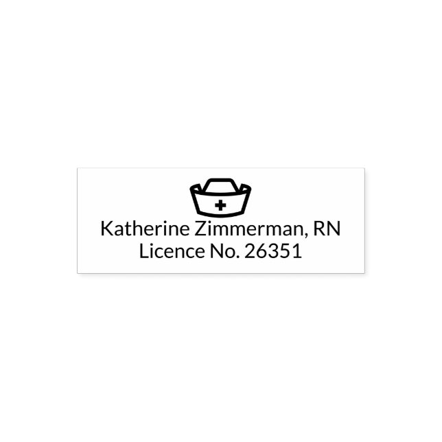 RN Nurse Professional Self-inking Stamp (Design)
