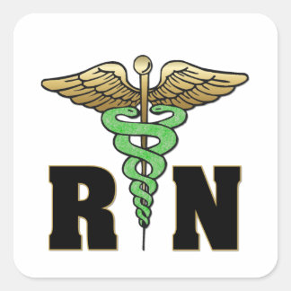 RN Nurse Square Sticker