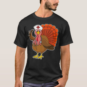 RN Nurse Turkey Thanksgiving CNA LPN ARPNs LVN BSN T-Shirt
