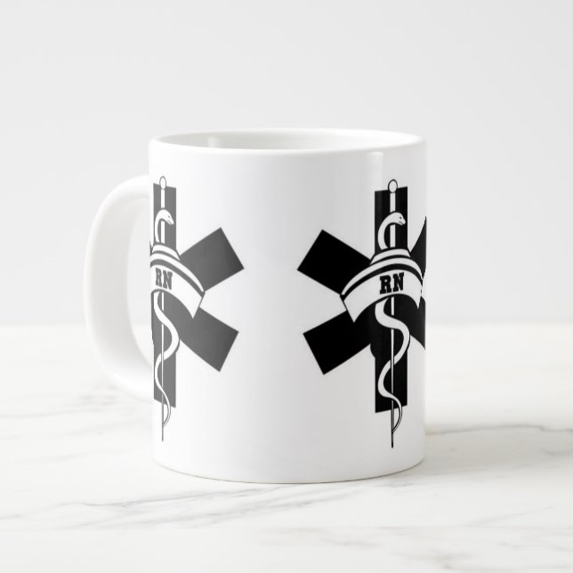 RN Nurses Large Coffee Mug (Front Left)