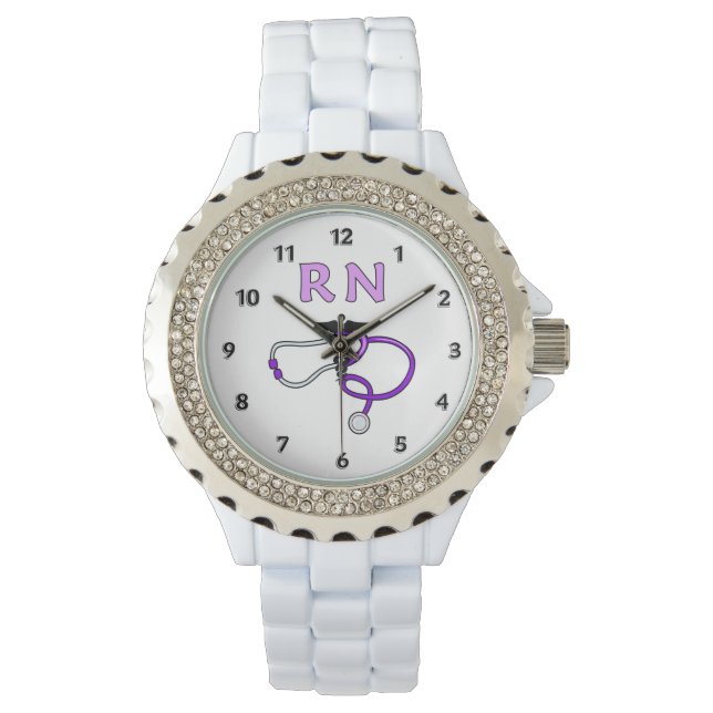 RN Nurses Stethoscope Watch (Front)