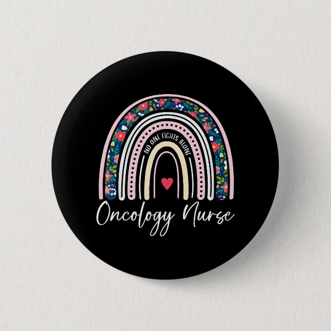 RN Oncology Nurse Cancer Oncologist Nursing 6 Cm Round Badge (Front)