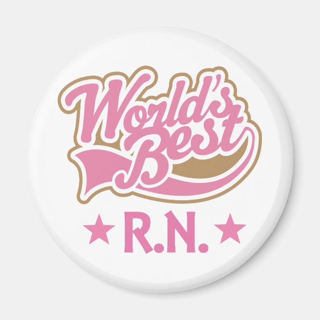 RN or Registered Nurse Gift Magnet (Front)