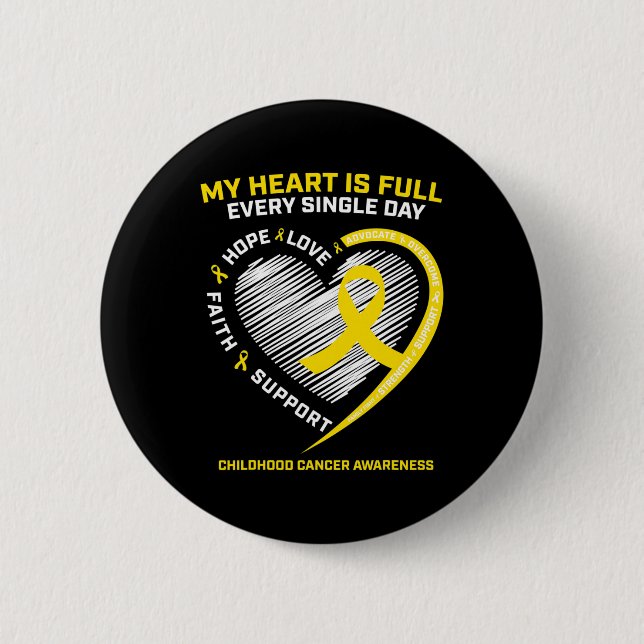 RN Paediatrics Oncologist Childhood Cancer Awarene 6 Cm Round Badge (Front)
