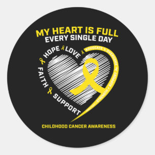 RN Paediatrics Oncologist Childhood Cancer Awarene Classic Round Sticker
