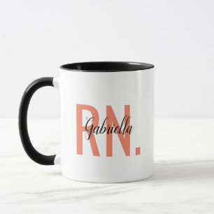 RN Perzonalized Name Mug, Registered Nurse Mug