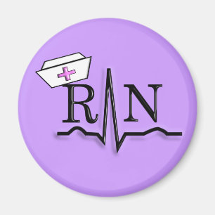 RN QRS Nurse Cap Design Magnet