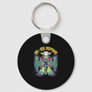 RN = Real Nightmare Halloween Nurse  Key Ring