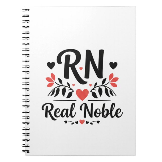 RN Real Noble Floral Ornamental Art Notebook (Front)