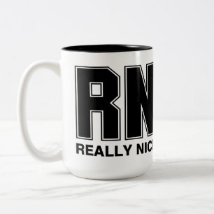 RN Really Nice  Two-Tone Coffee Mug