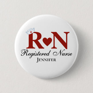 RN Registered Nurse 6 Cm Round Badge