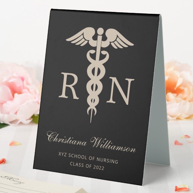 RN Registered Nurse Caduceus Minimalist Graduation (In SItu (Wedding))