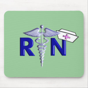 RN (Registered Nurse) Gifts-Embossed Style Mouse Mat