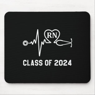 Rn Registered Nurse Graduation Class Of 2024 Nursi Mouse Mat