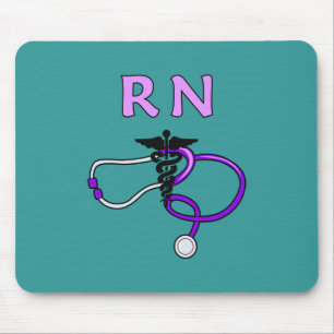 RN Stethoscope Mouse Mat