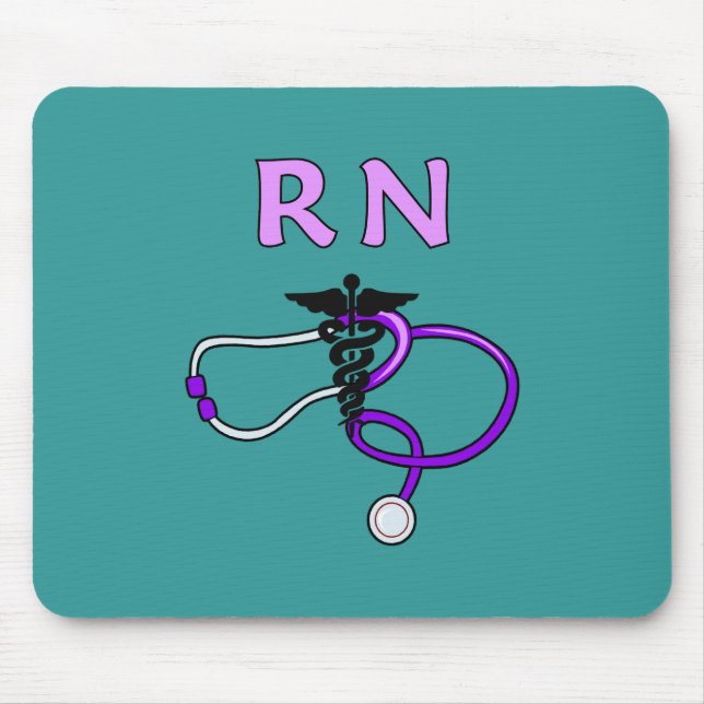 RN Stethoscope Mouse Mat (Front)