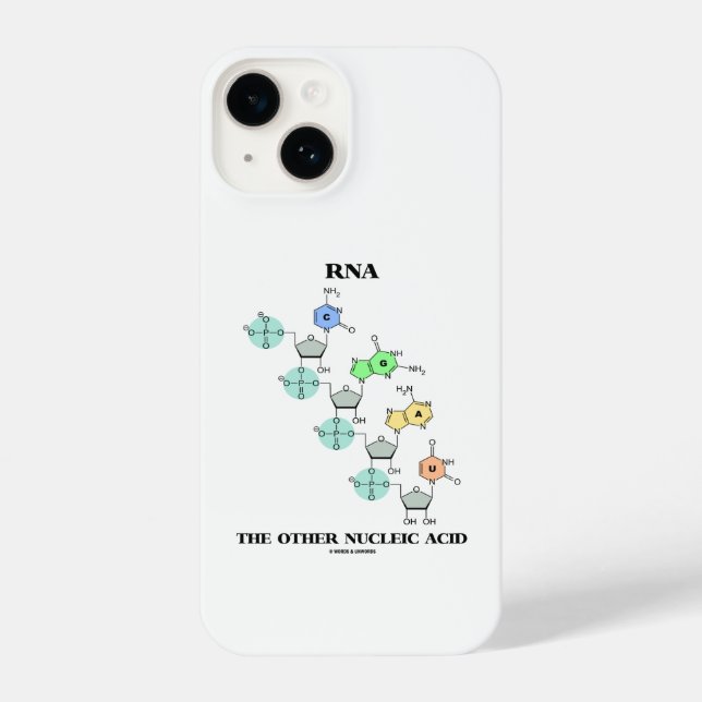 RNA The Other Nucleic Acid Chemical Structure iPhone Case (Back)