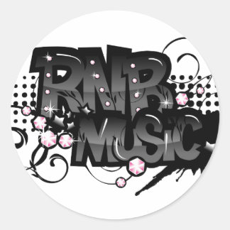 RNB Music Classic Round Sticker