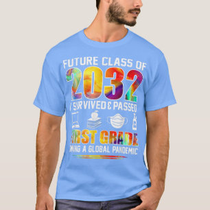 RngQ Colourful Class Of 2032 First Grade Back To S T-Shirt