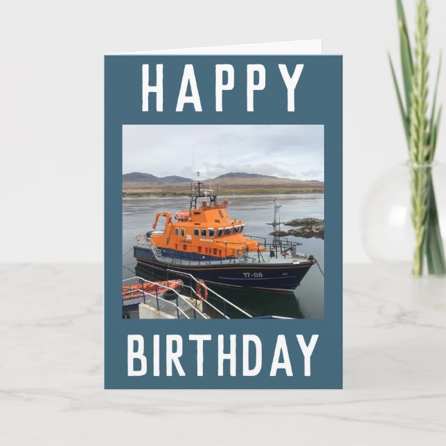RNLI Lifeboat at Isle of Islay, Scotland Card (Front)