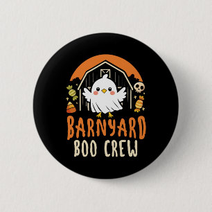 Rnyard Boo Crew - Cute Farm Animal Halloween 6 Cm Round Badge