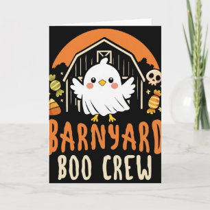 Rnyard Boo Crew - Cute Farm Animal Halloween Card