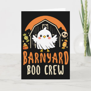 Rnyard Boo Crew - Cute Farm Animal Halloween Card