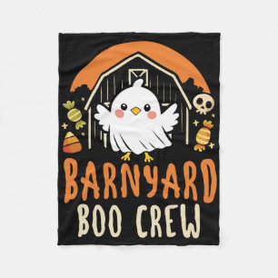 Rnyard Boo Crew - Cute Farm Animal Halloween Fleece Blanket