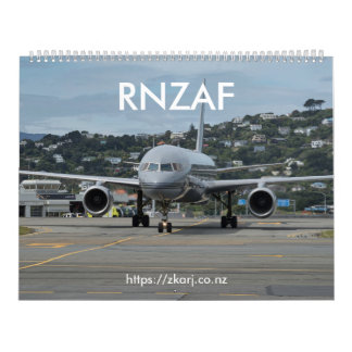 RNZAF — ZK-ARJ (large, 2-page month) Calendar