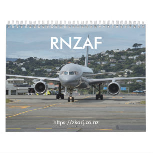 RNZAF — ZK-ARJ (medium, 2-page month) Calendar
